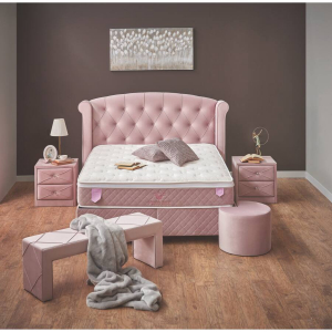 Visco Lux Rose ágy + matrac szett