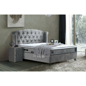 Visco Lux Grey ágy + matrac szett
